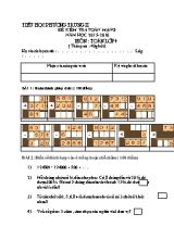 Đề kiểm tra Toán mạng Lớp 4, 5 - Năm học 2015-2016 - Trường TH Phương Trung II